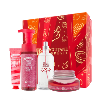 Combo Rom&atilde;: Chantilly de Banho, Geleias Hidratantes e Spray Perfumado